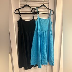Old Navy calf - length, fit and flare dresses - Take both for $15 in Size Large